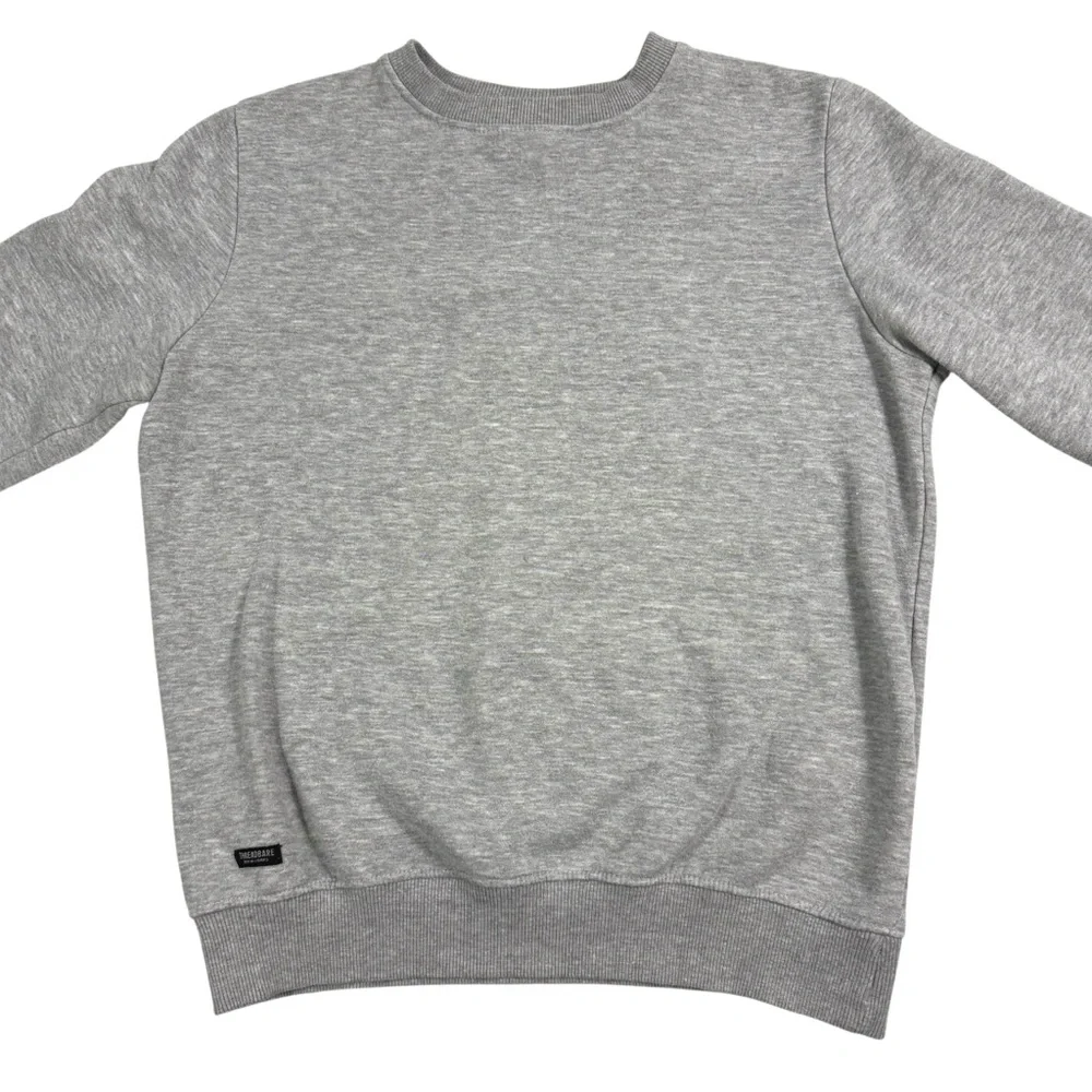THREADBARE DENIM CORPS Small Gray Sweatshirt Pullover Men’s Activewear